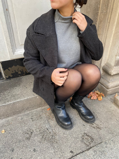 ABRIGO DALIA - Negro